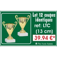 Réf. LTC - LOT DE 12 COUPES CO4 hauteur 14 cm 